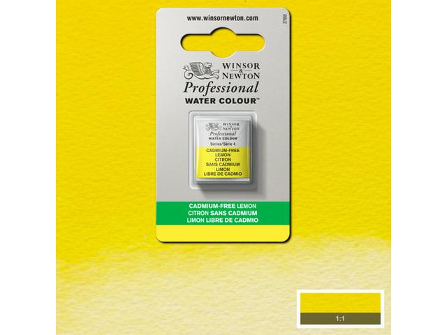WINSOR & NEWTON AQUARELLFARBE 1/2  898 KADMIUM FREI ZITRONEN 1