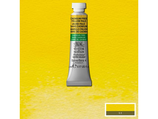 WINSOR & NEWTON AQUARELLFARBE 5ML 907 KADMIUMFREI GELB HELL 1