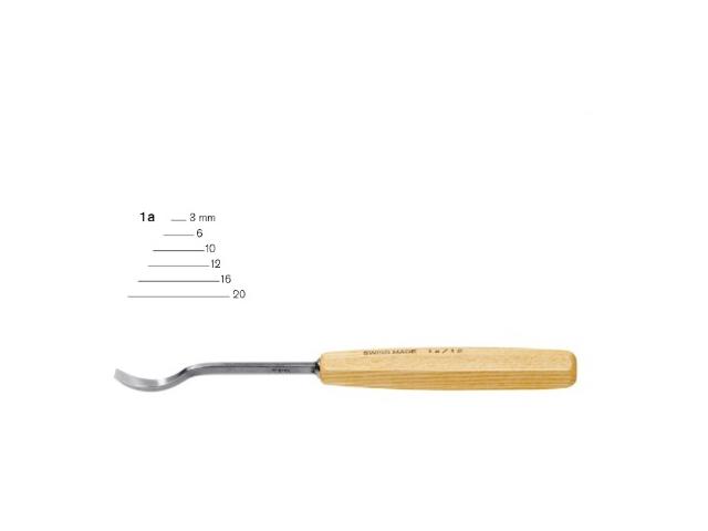 PFEIL HOLZBEITEL ABGEKRÃPFTE FORM 1A 6MM 1
