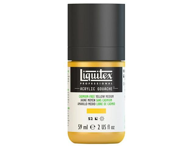 LIQUITEX ACRYLIC GOUACHE 59ML S2 890 KADM-FREI GELB MITTEL 1