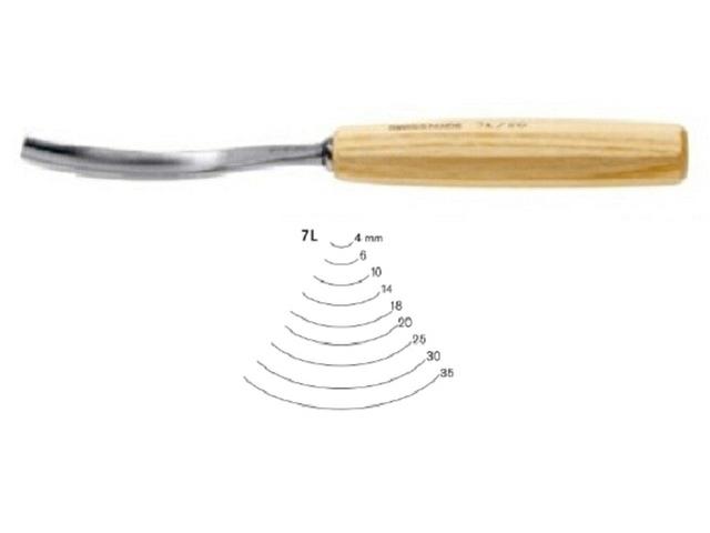 PFEIL HOLZBEITEL LÄNGSGEKRÃPFTE FORM 5L 30MM 1