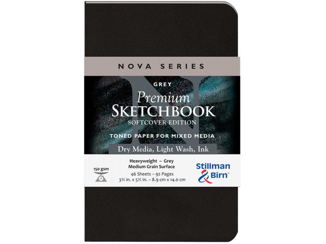 STILLMAN & BIRN NOVA-GREY SOFTCOVER 08,9X14,0CM PORTRAIT 150 1