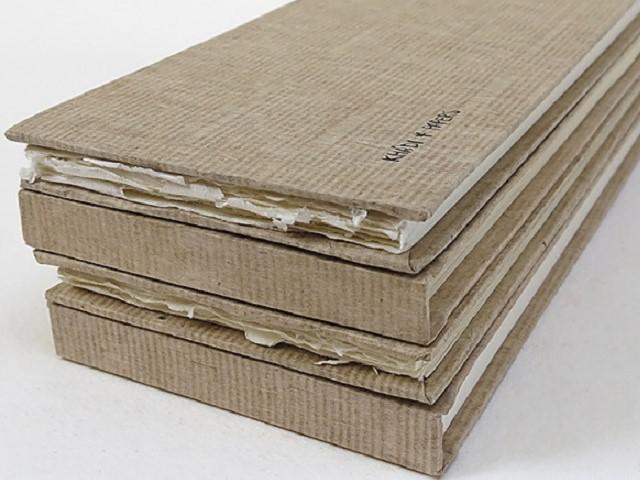 KHADI INDIA HADERNPAPIER HARDCOVER BUCH 13X32CM 210G/M² 1