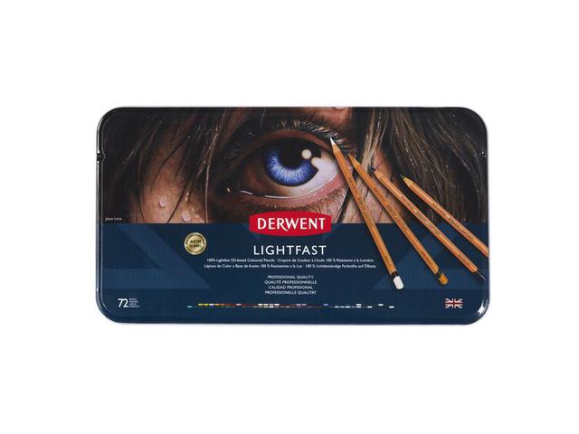 DERWENT LIGHTFAST BUNTSTIFTE 72ER METALLKASTEN 1