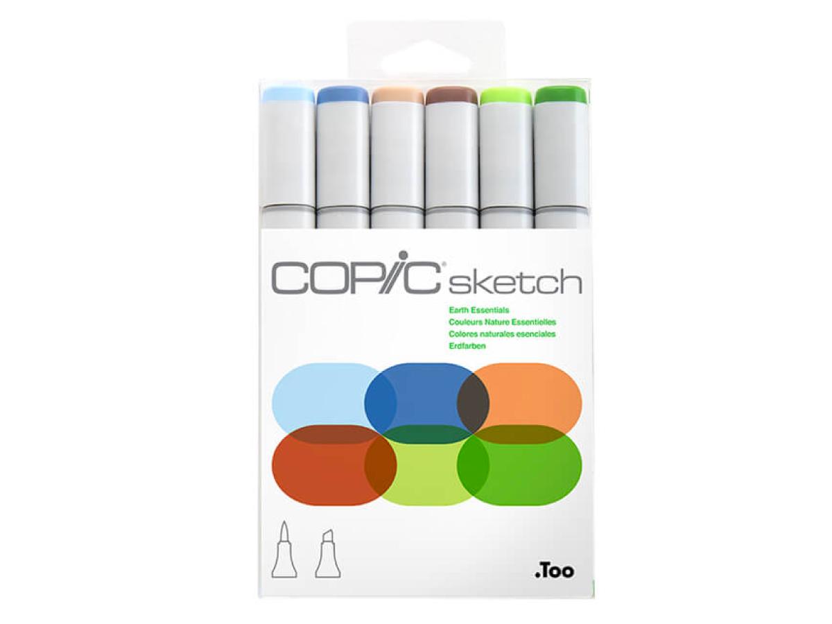 COPIC SKETCH MARKERSET 6 STÜCK EARTH ESSENTIALS 1