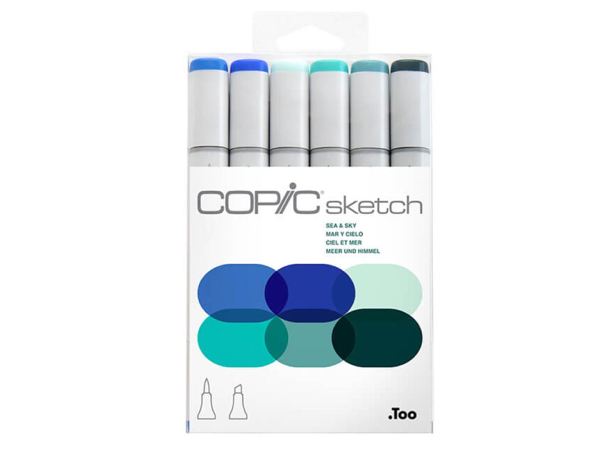 COPIC SKETCH MARKERSET 6 STÜCK SEA & SKY 1