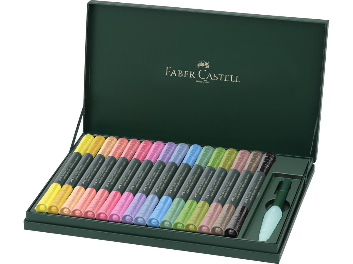 FABER-CASTELL DÜRER AQUAREL MARKERSET 16ST.+ AQUABRUSH LEER 1