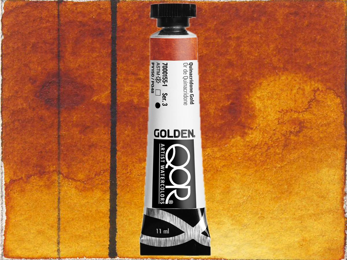 GOLDEN QOR WATERCOLOR 11ML S3 QUINACRIDONE GOLD 0155 1