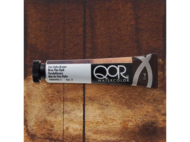 GOLDEN QOR WATERCOLOR 11ML SERIE 2 VAN DYKE BROWN 495 1