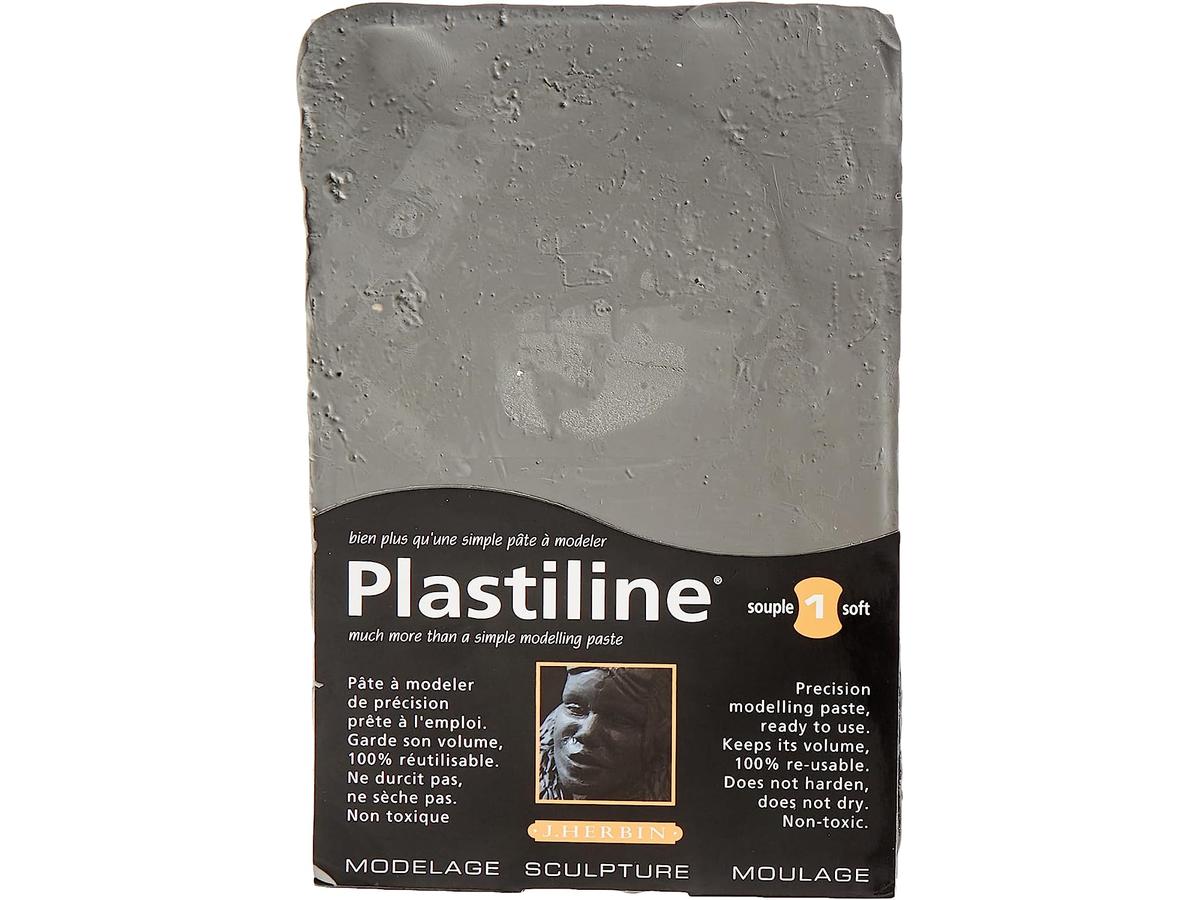 PLASTILINE DUNKELGRAU HÄRTE 40 750 GRAMM 1