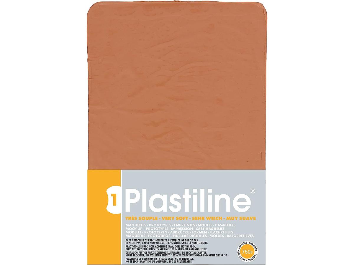 PLASTILINE OCKER ROT HÄRTE 40 750 GRAMM 1