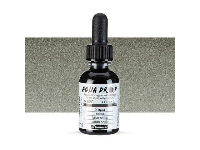 SCHMINCKE AQUA DROP 30ML 680 SEPIA  1