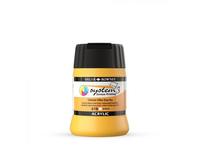 SYSTEM 3 SIEBDRUCKFARBE 250ML 618 CADMIUM YELLOW DEEP HUE 1
