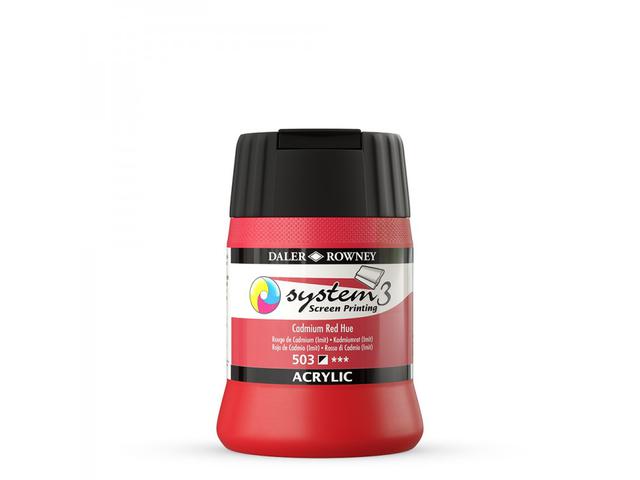 SYSTEM 3 SIEBDRUCKFARBE 250ML 503 CADMIUM RED 1
