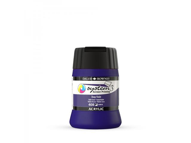 SYSTEM 3 SIEBDRUCKFARBE 250ML 408 DEEP VIOLET 1