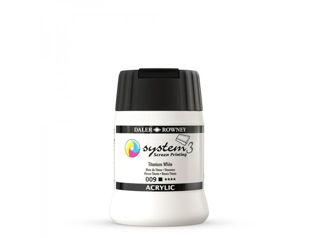 SYSTEM 3 SIEBDRUCKFARBE 250ML 009 TITANIUM WHITE 1