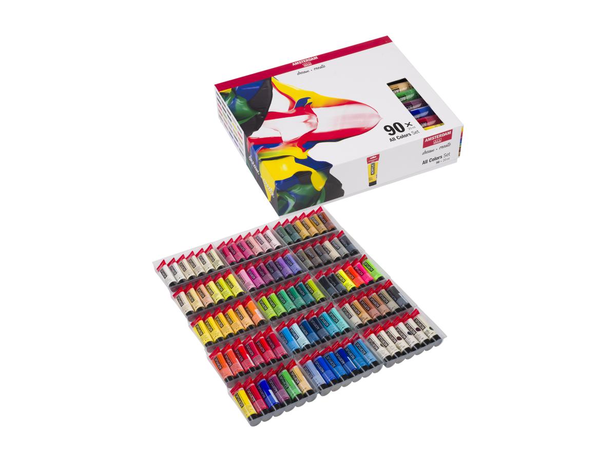 TALENS AMSTERDAM ACRYL 90 X 20ML KOMPLETTER SET 1
