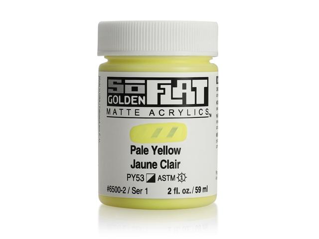 GOLDEN SOFLAT ACRYLIC 59ML 6500 PALE YELLOW 1