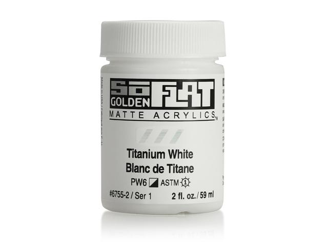 GOLDEN SOFLAT ACRYLIC 59ML 6755 SERIE 1 TITANIUM WHITE 1