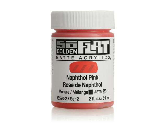 GOLDEN SOFLAT ACRYLIC 59ML 6570 NAPHTHOL PINK 1