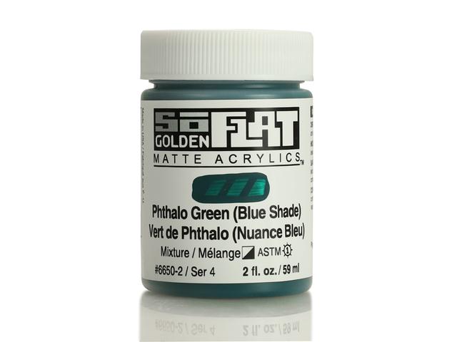 GOLDEN SOFLAT ACRYLIC 59ML 6650 PHTHALO GREEN (BLUE SHADE) 1