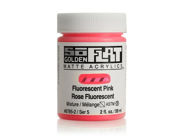 GOLDEN SOFLAT ACRYLIC 59ML 6785 SERIE 5 FLUORESCENT PINK 1