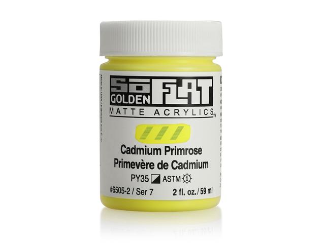 GOLDEN SOFLAT ACRYLIC 59ML 6505 CADMIUM PRIMROSE 1