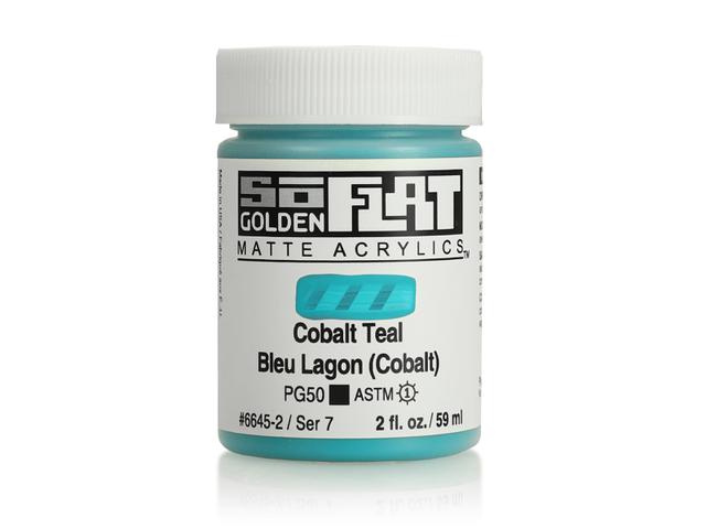 GOLDEN SOFLAT ACRYLIC 59ML 6645 COBALT TEAL 1