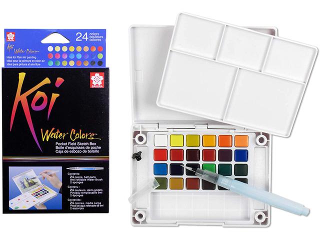 SAKURA KOI AQUARELL WATERCOLOR FIELD SKETCH SET 24 1