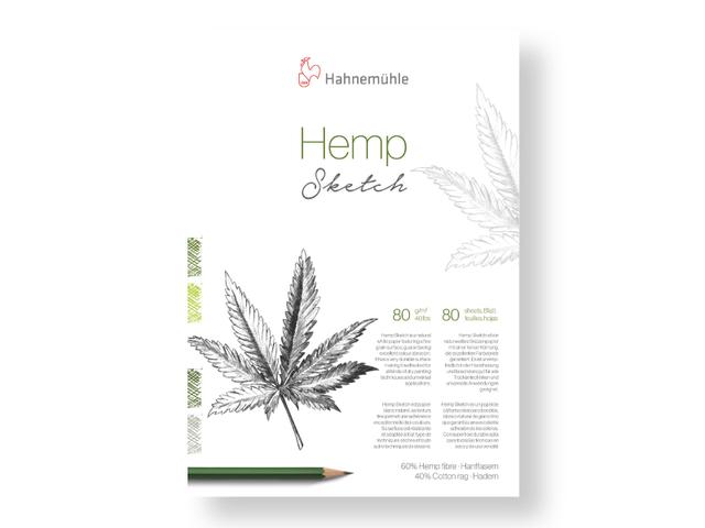 HAHNEMÜHLE HEMP SKETCH SKIZZENBLOCK HANFPAPIER A3 80GR 80 BLATT 1