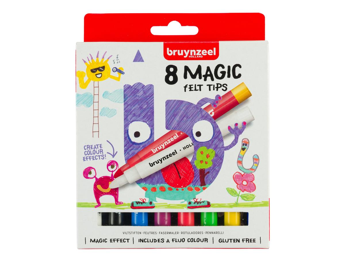 BRUYNZEEL KIDS MAGIC VILTSTIFTEN SET 8 STUKS 1
