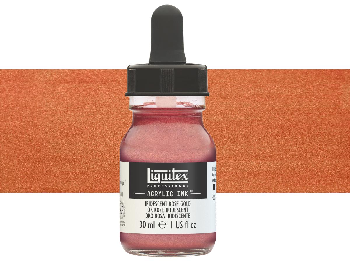 LIQUITEX ARTIST ACRYLIC INK 30ML 227 IRIDESCENT ROSE GOLD 1