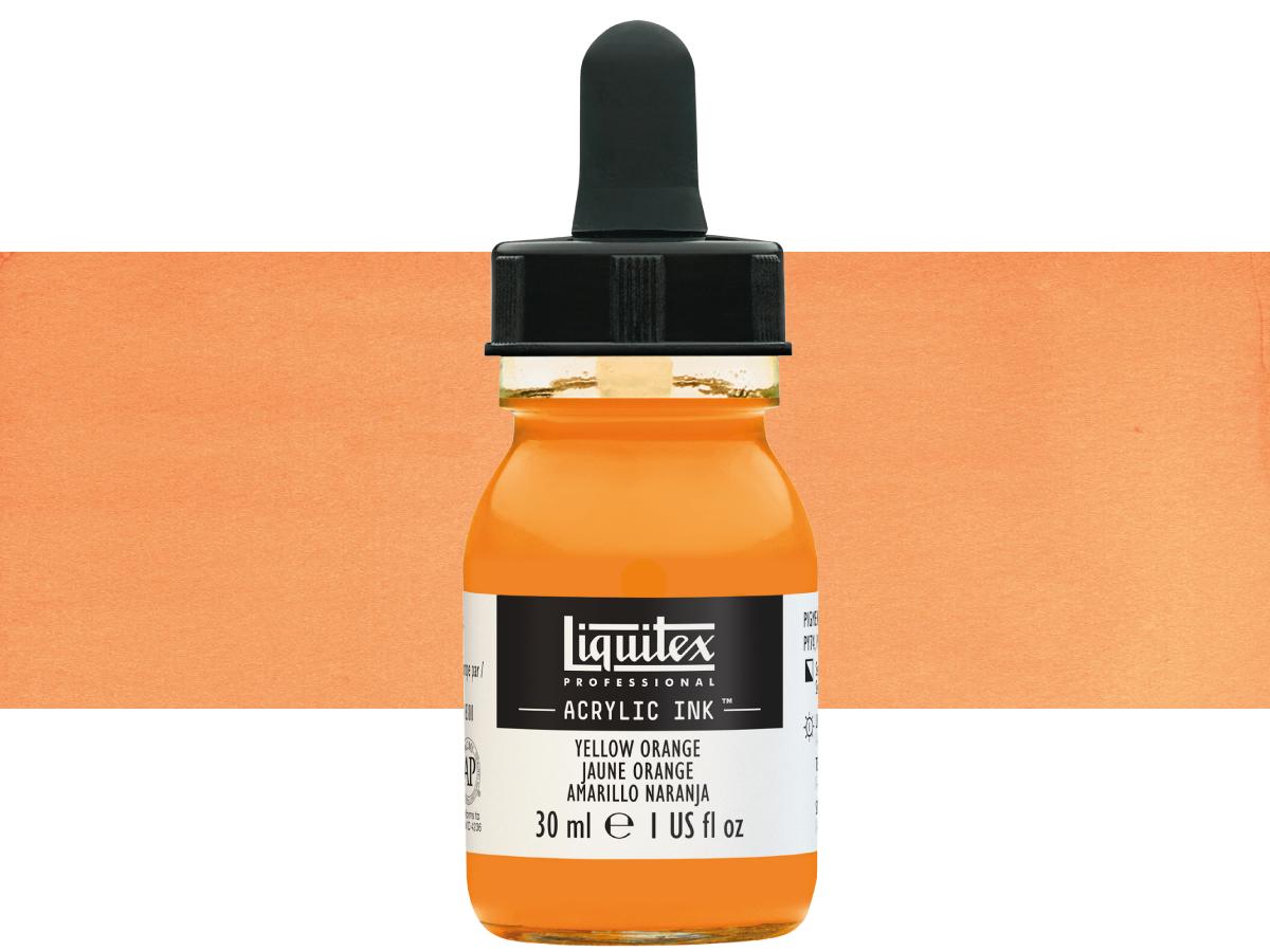 LIQUITEX ARTIST ACRYLIC INK 30ML 298 YELLOW ORANGE 1