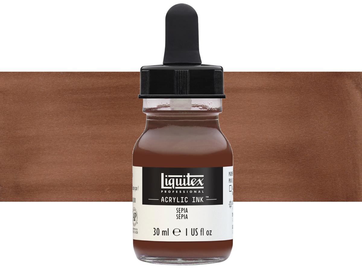 LIQUITEX ARTIST ACRYLIC INK 30ML 609 SEPIA 1