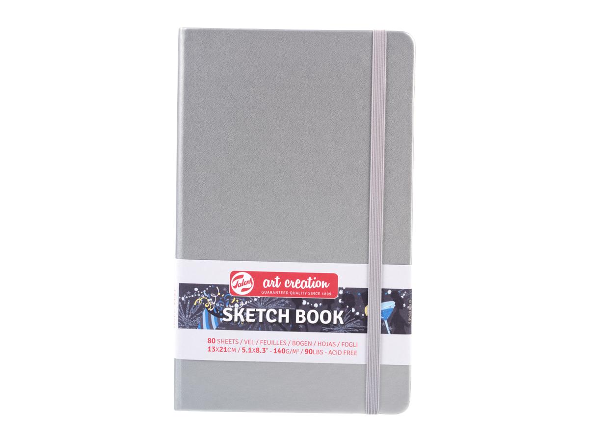 TALENS ART CREATION SKIZZENBUCH GLÄNZEND SILBER 13X21CM 140G 80 BLATT 1