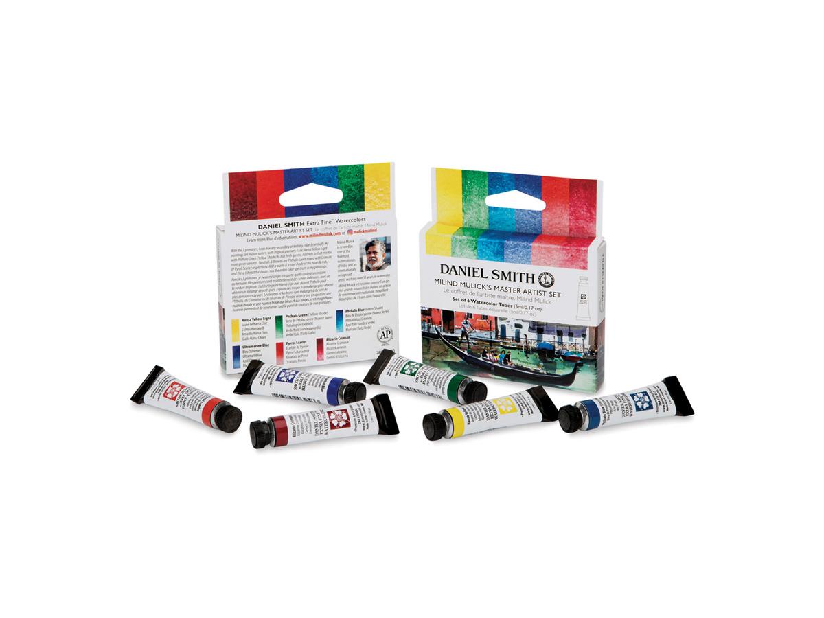DANIEL SMITH WATERCOLOUR SET MILIND MULICK'S MASTER ARTIST 6X5ML 1