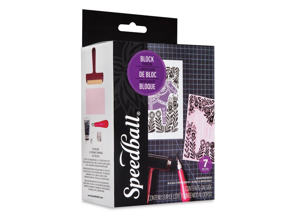 SPEEDBALL WATER-SOLUBLE BLOCK PRINTING STARTER SET 1