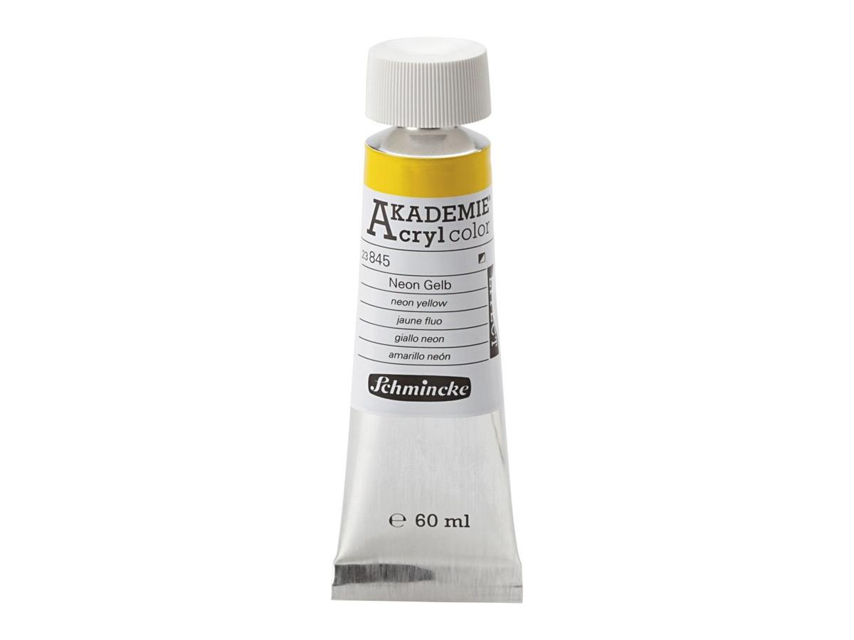 SCHMINCKE AKADEMIE ACRYL COLOR 60ML S2 845 NEON GELB 1