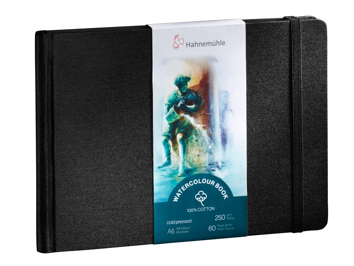 HAHNEMÜHLE WATERCOLOUR BOOK 100% HADERNPAPIER A6 L 250 GRAMM 1
