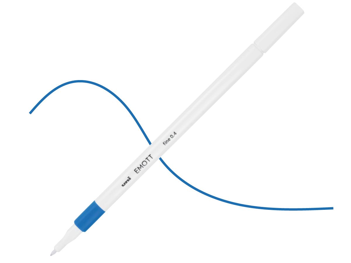 UNI-BALL EMOTT FINELINER 48 HEMELSBLAUW 1