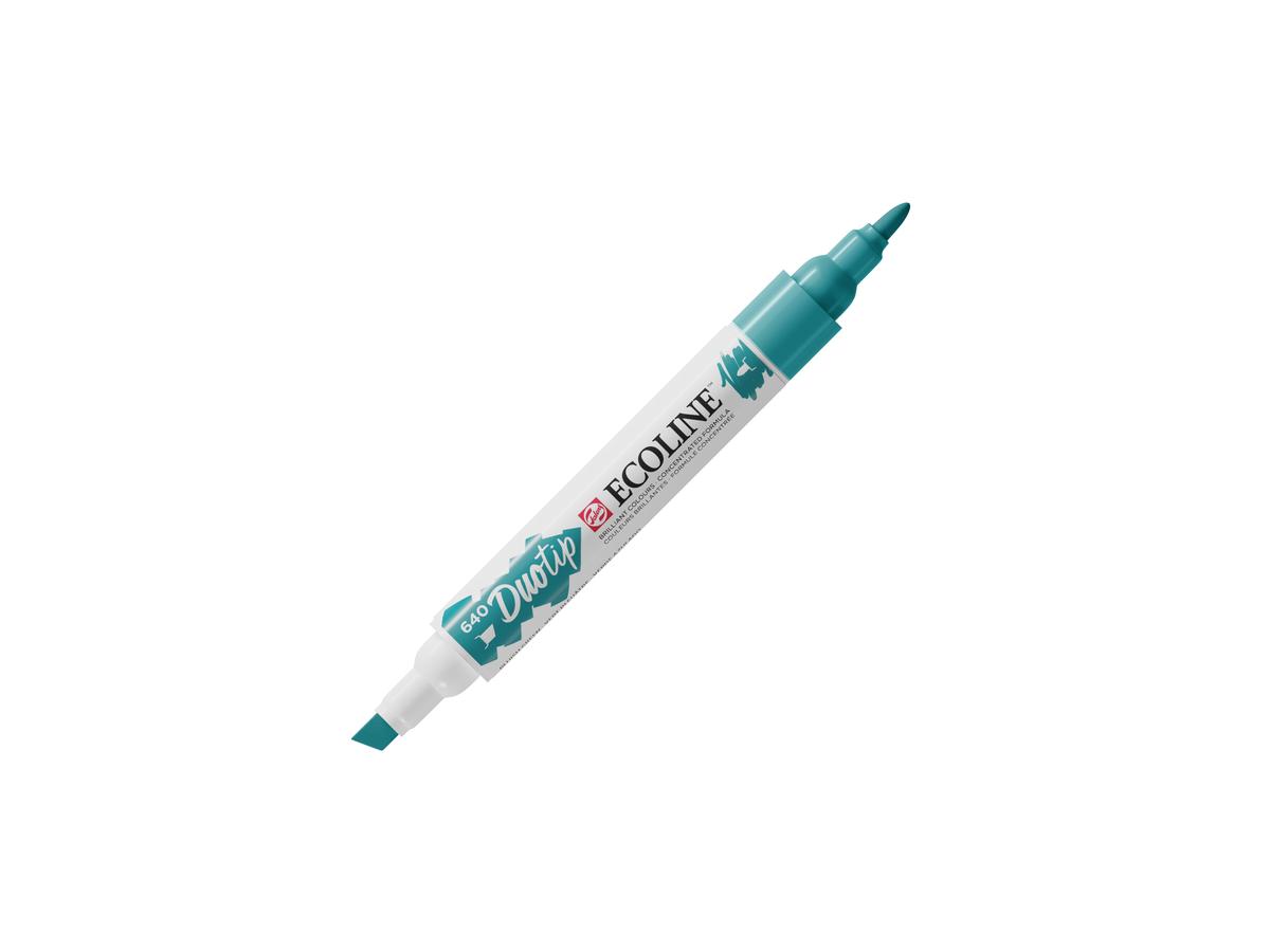 TALENS ECOLINE DUOTIP MARKER BLAUGRÜN 640 1