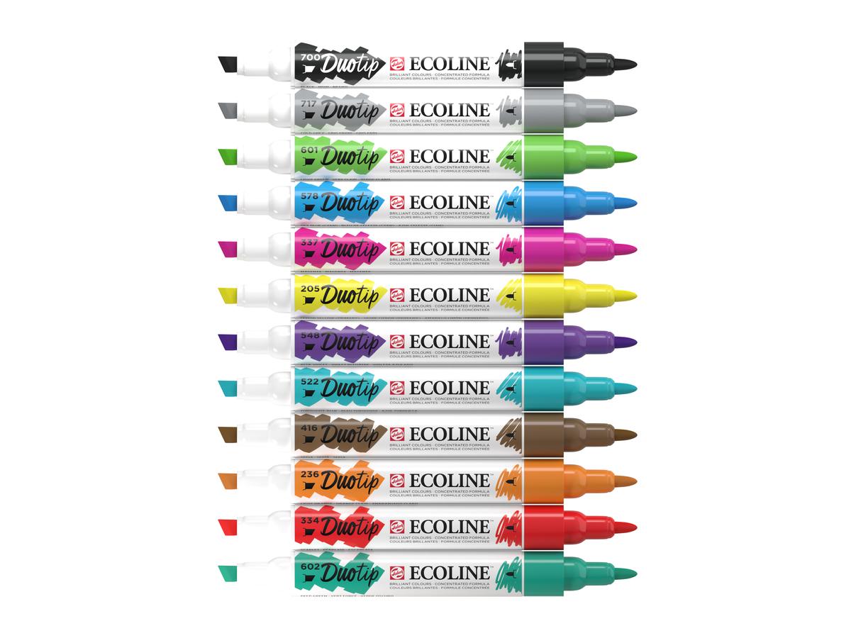 TALENS ECOLINE DUOTIP MARKER SET BASIS 12 STÜCK 1