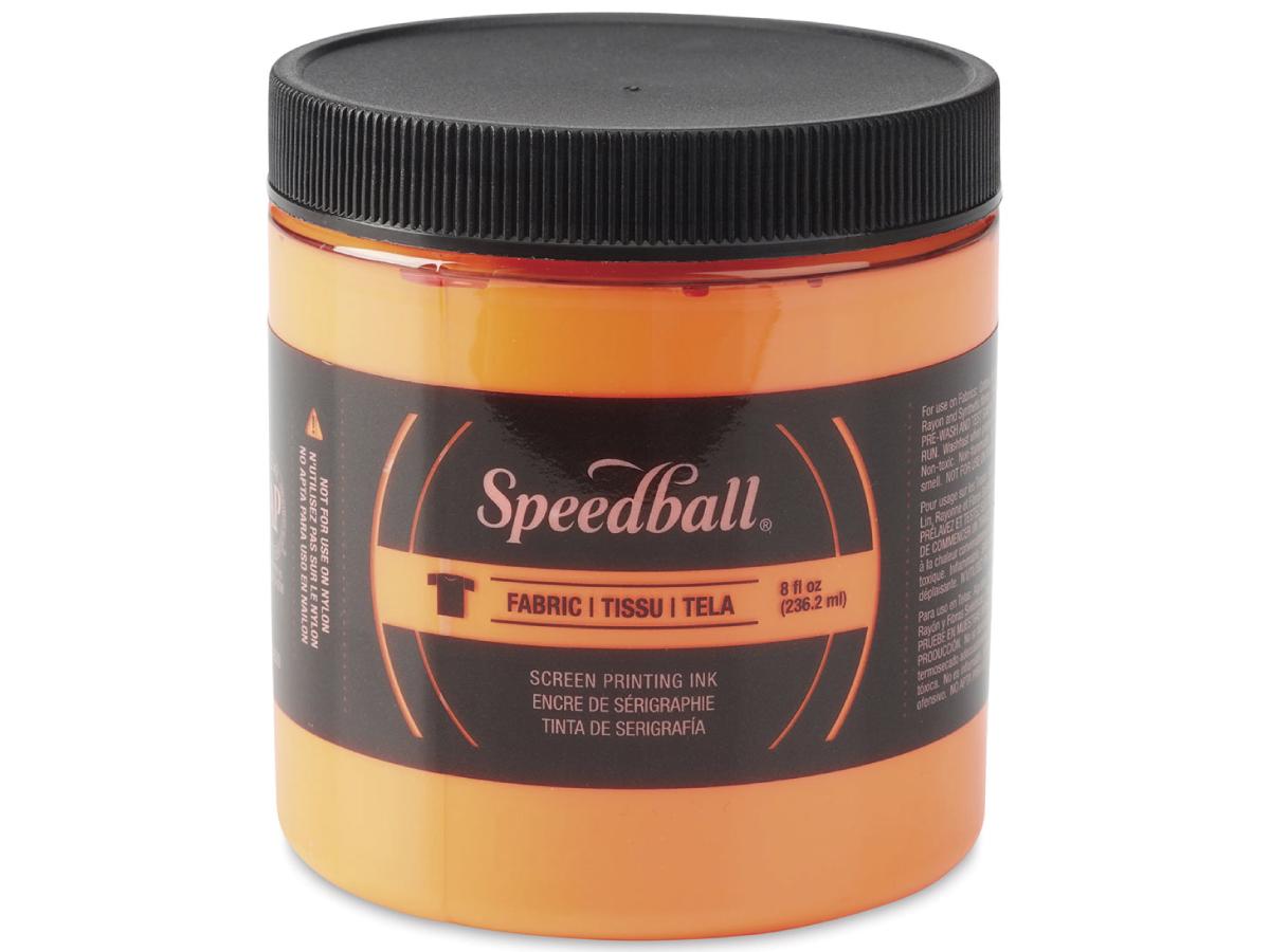 SPEEDBALL SIEBDRUCK FARBE FÜR TEXTIL 237ML FLUORESZIEREND ORANGE 015 1