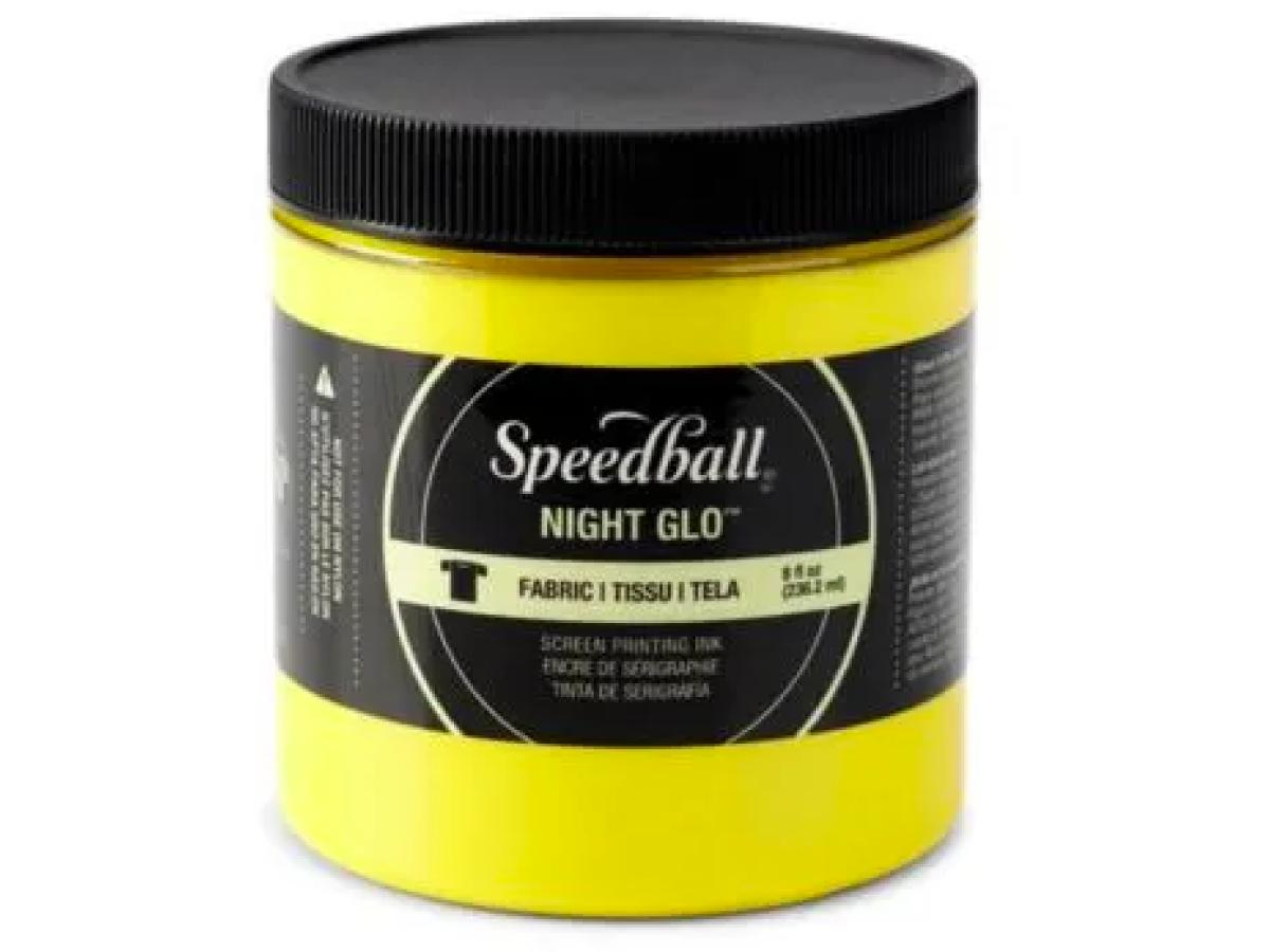 SPEEDBALL SIEBDRUCK FARBE FÜR TEXTIL 237ML NIGHT GLO GELB 020 1