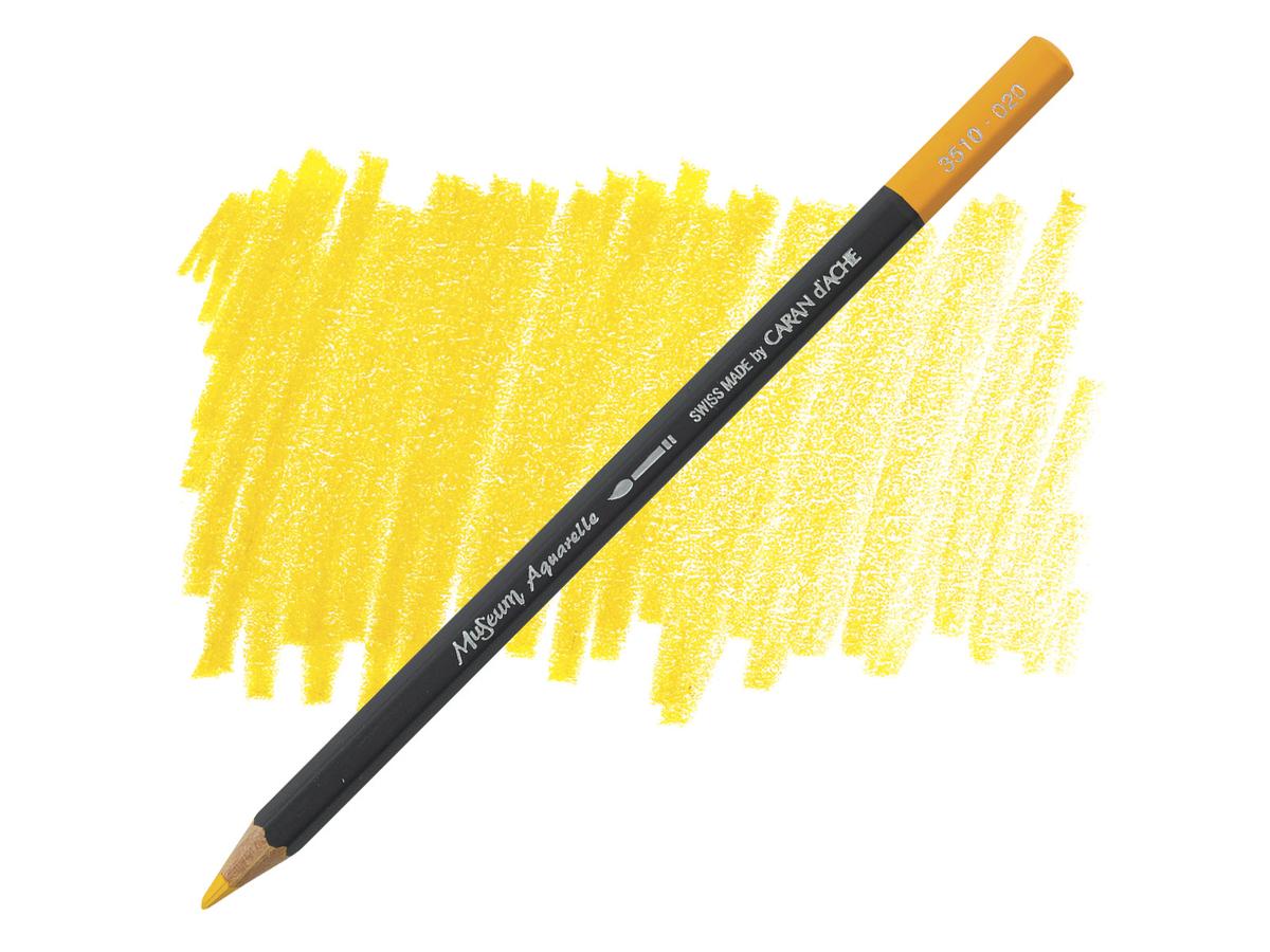 CARAN D'ACHE MUSEUM AQUARELLSTIFT 020 GOLDGELB
 1