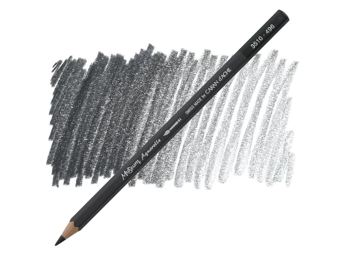CARAN D'ACHE MUSEUM AQUARELLSTIFT 496 ELFENBEINSCHWARZ
 1