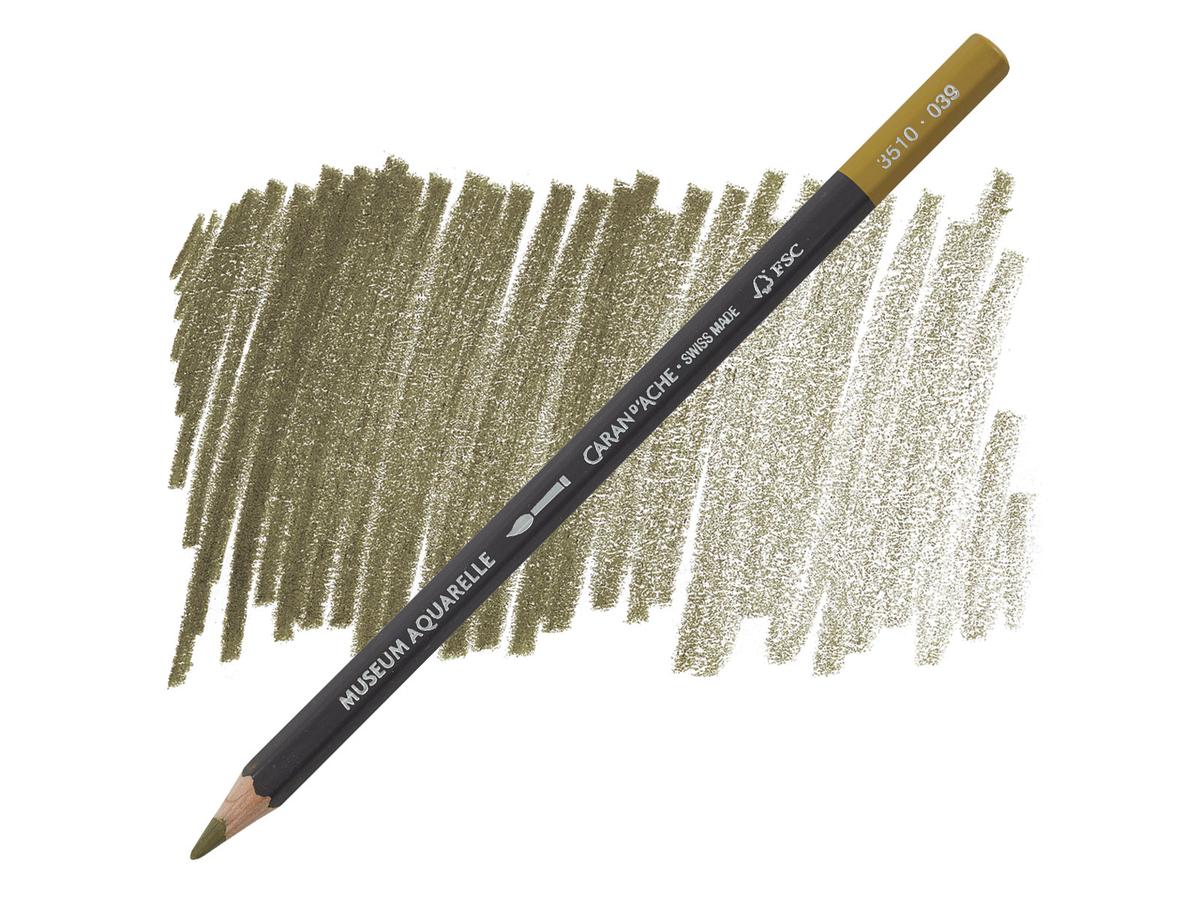 CARAN D'ACHE MUSEUM AQUARELLSTIFT 039 OLIVBRAUN
 1