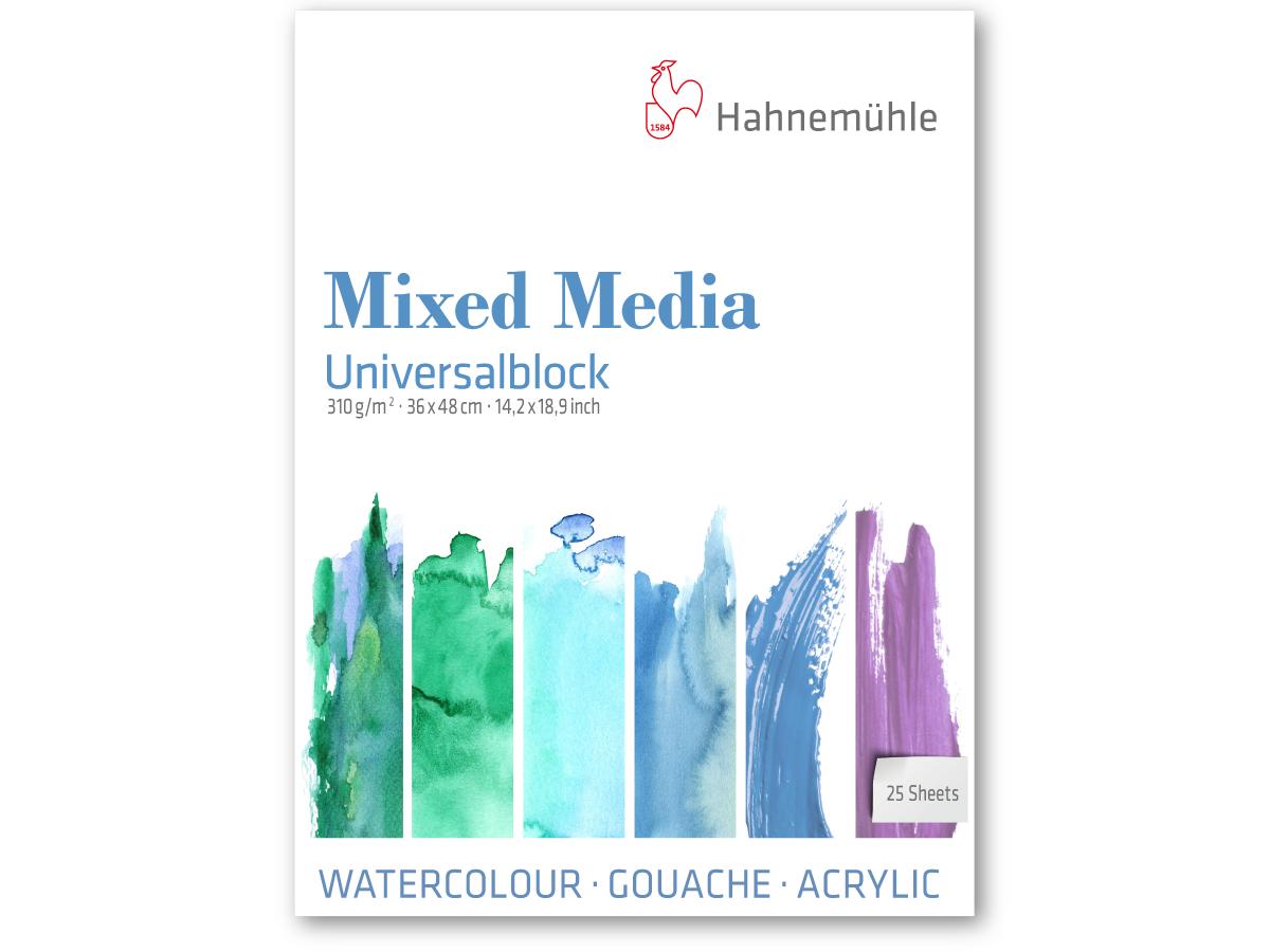 HAHNEMÜHLE MIXED MEDIA BAMBOO 30X40CM 265 GRAM 25 BLATT BLOCK 1