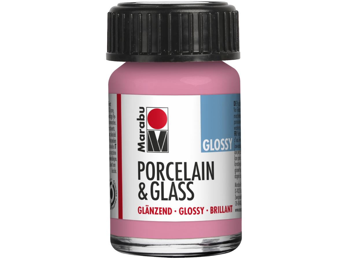 MARABU PORCELAIN GLASS GLOSSY 15ML 133 ROSA 1