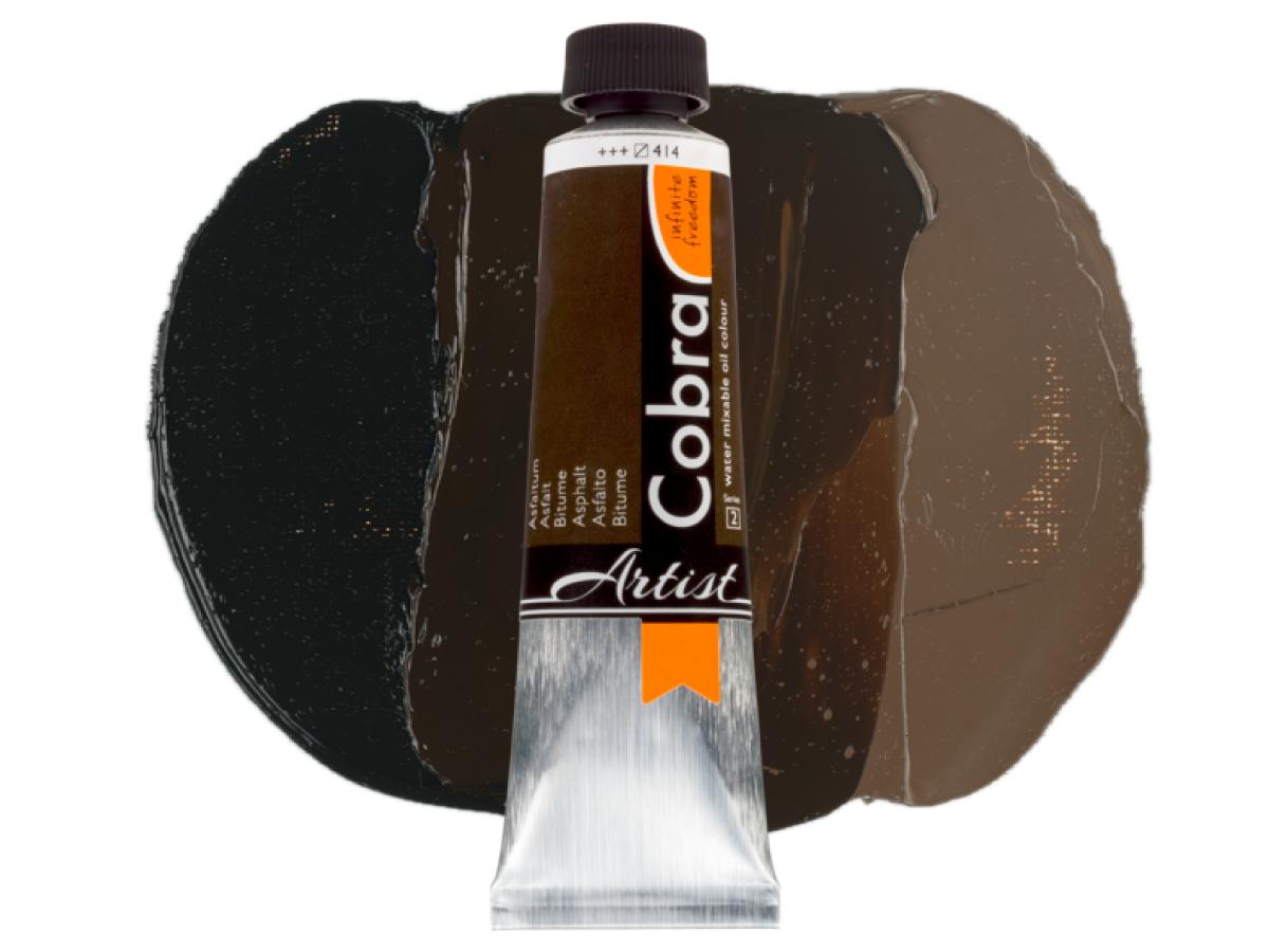 COBRA ARTIST WASSERVERMALBARE ÖLFARBE 40ML 414 ASPHALT 1
